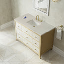James Martin Celeste 48" Single Bathroom Vanity, Sunwashed Oak with Embossed Shagreen Drawer Fronts