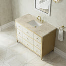 James Martin Celeste 48" Single Bathroom Vanity, Sunwashed Oak with Embossed Shagreen Drawer Fronts