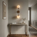 Celestial Double Alabaster Globe Wall Sconce