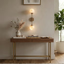 Celestial Double Alabaster Globe Wall Sconce