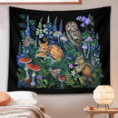 Celestial mushroom botanical wall hanging bedroom woodland tapestry by Decorbites