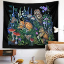 Celestial mushroom botanical wall hanging bedroom woodland tapestry by Decorbites