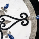Celina Multi Finish Round Marble Medallions 36x36