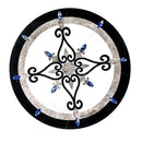 Celina Multi Finish Round Marble Medallions 36x36