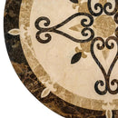 Celina Multi Finish Round Marble Medallions 36x36