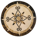 Celina Multi Finish Round Marble Medallions 36x36