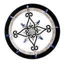 Celina Multi Finish Round Marble Medallions 48x48