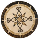Celina Multi Finish Round Marble Medallions 48x48