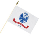 Army Cemetery Flag – 12" x 18" with Wood Staff & Gold Spear | Made in USA by Flagman of America