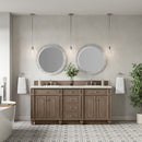 James Martin Bristol 72" Double Bathroom Vanity, Whitewashed Walnut