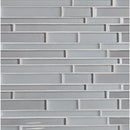 Cenere Gloss/matte Interlocking Slides Glass Mosaics 12x12