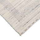 Center Pattern Natural Hand Loomed Wool Area Rug