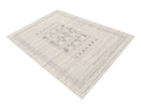 Hand-Loomed Natural Wool Area Rug - Artisanal Center Pattern Design Contemporary by The Rug Decor