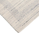 Hand-Loomed Natural Wool Area Rug - Artisanal Center Pattern Design Contemporary by The Rug Decor
