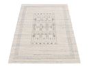 Hand-Loomed Natural Wool Area Rug - Artisanal Center Pattern Design Contemporary by The Rug Decor