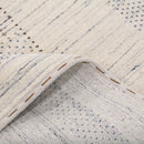 Center Pattern Natural Hand Loomed Wool Area Rug