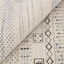 Hand-Loomed Natural Wool Area Rug - Artisanal Center Pattern Design Contemporary by The Rug Decor