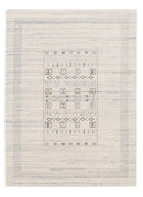 Hand-Loomed Natural Wool Area Rug - Artisanal Center Pattern Design Contemporary by The Rug Decor