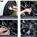 Wheel Center Cap Kit with Puller for Model 3/Y/S/X | 4 Hub Caps + 20 Lug Nut Covers