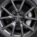 Wheel Center Cap Kit with Puller for Model 3/Y/S/X | 4 Hub Caps + 20 Lug Nut Covers