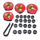 Wheel Center Cap Kit with Puller for Model 3/Y/S/X | 4 Hub Caps + 20 Lug Nut Covers