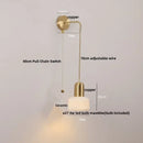 GobekUsa Ceramic Art Wall Lamp with Rotatable LED Lights & Pull Chain Switch