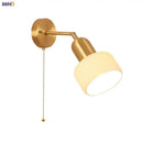 GobekUsa Ceramic Art Wall Lamp with Rotatable LED Lights & Pull Chain Switch