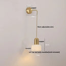 GobekUsa Ceramic Art Wall Lamp with Rotatable LED Lights & Pull Chain Switch