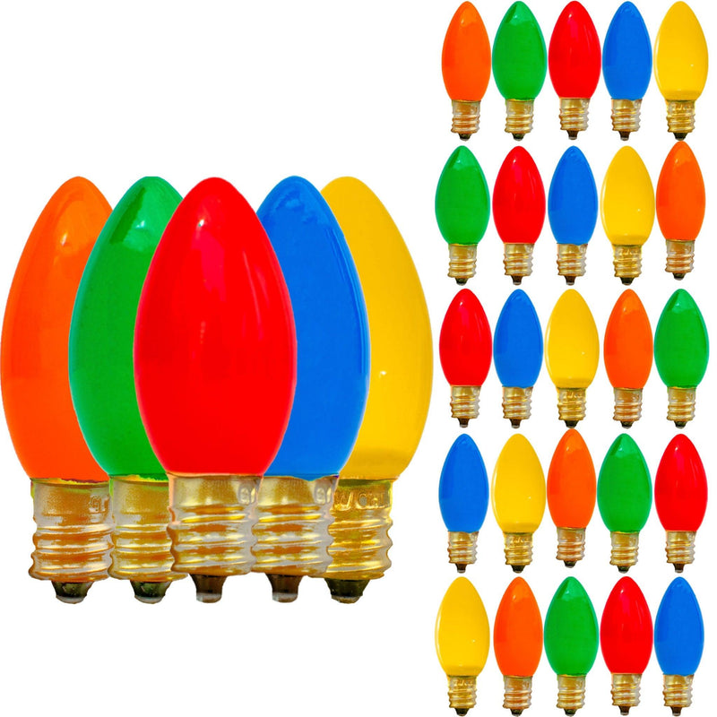 Ceramic Multi-Color Light Bulbs