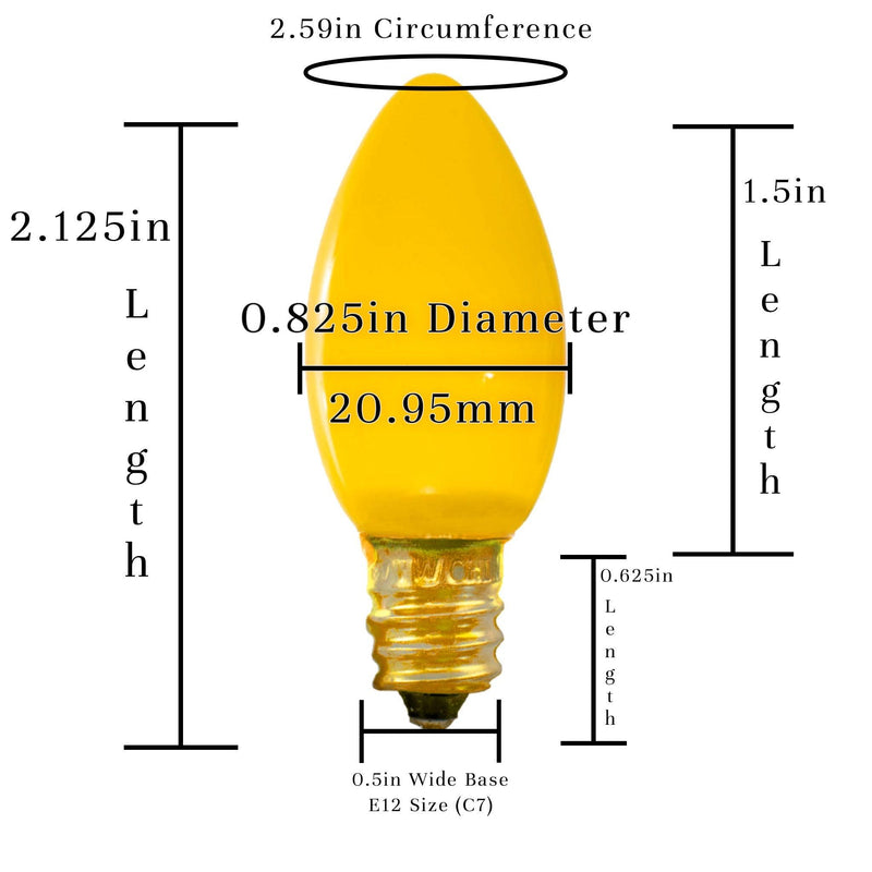 Ceramic Multi-Color Light Bulbs