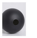 Matte black spherical ceramic vase set of 3 – living room decor by Decorbites