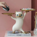 GobekUsa Cat Figurines Storage Tray Key Holder Decoration Gift