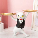 GobekUsa Cat Figurines Storage Tray Key Holder Decoration Gift