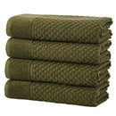 Cotton Diamond Waffle Weave Bath Towel Set - Grayson Collection by Great Bay Home