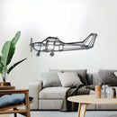 Skyhawk 172 Metal Aircraft Wall Art - NCP0126 by Navigate Craft