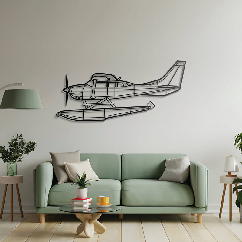 206 Turbo Stationair Metal Aircraft Wall Art - NCP0206