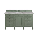 James Martin Brittany 60" Single Bathroom Vanity, Smokey Celadon