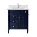 James Martin Brittany 30" Single Bathroom Vanity, Victory Blue