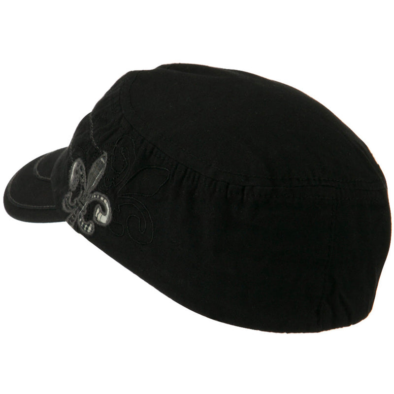 Checkered Flower Army Cap