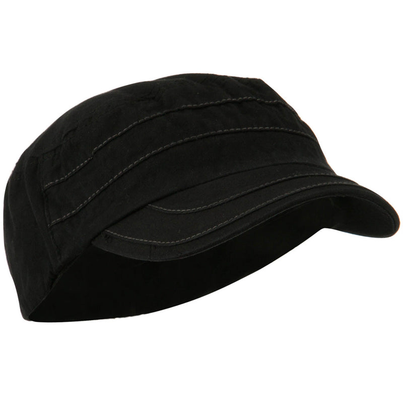 Checkered Flower Army Cap