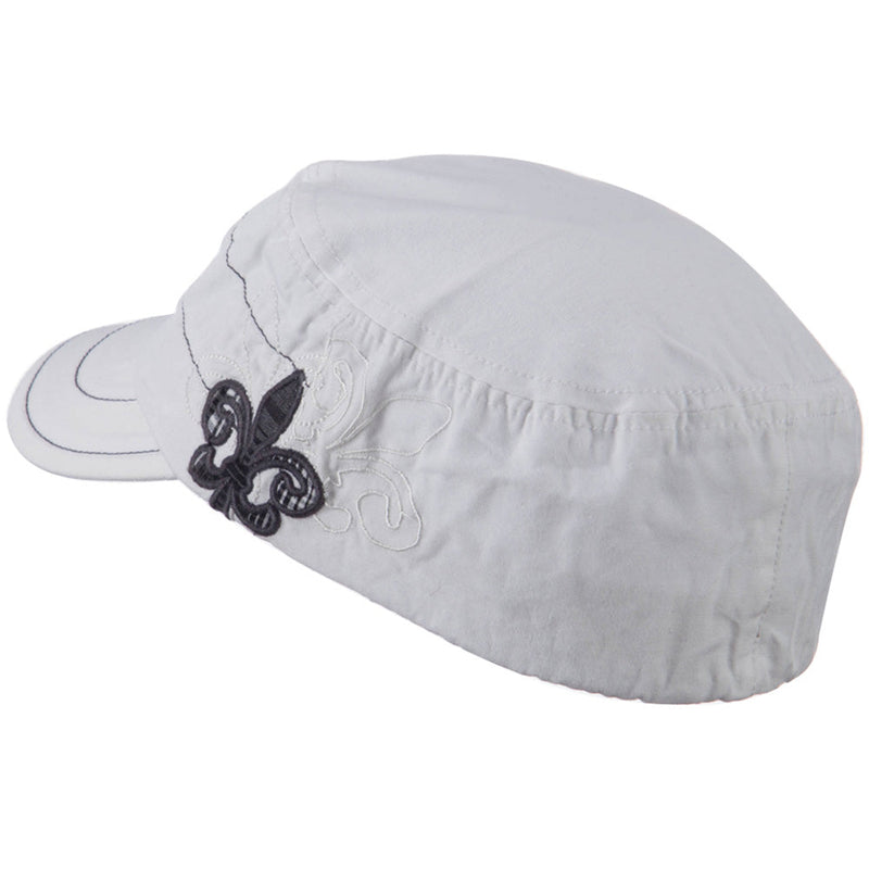 Checkered Flower Army Cap