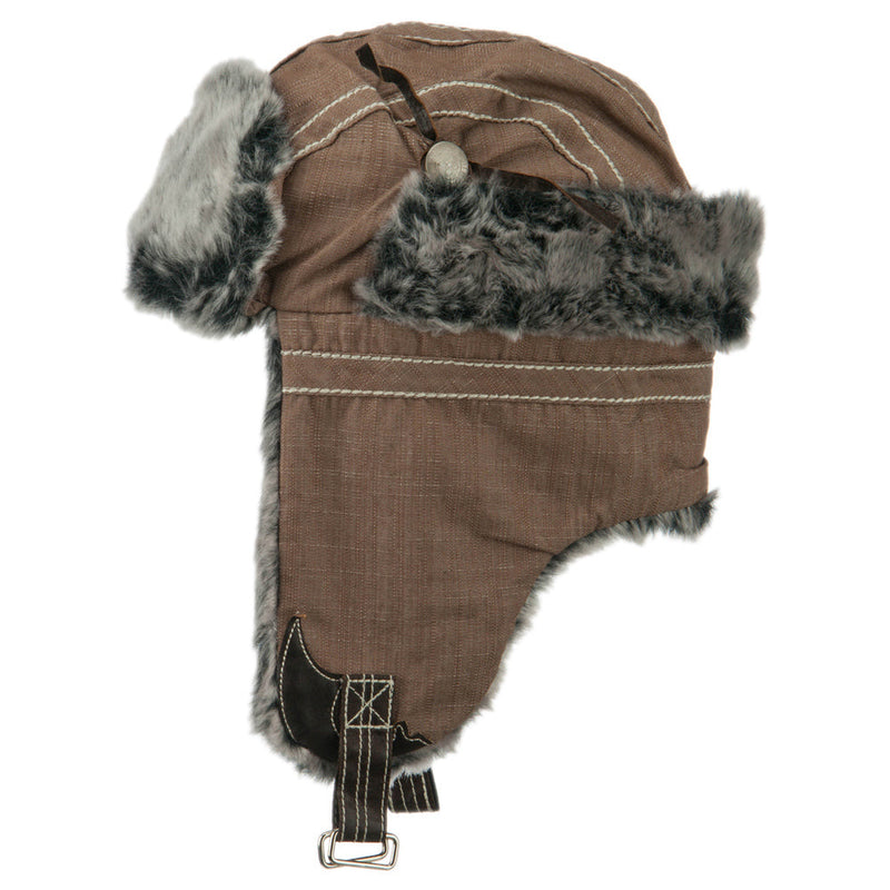 Chambray Faux Fur Trooper Hat