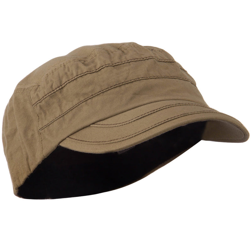 Checkered Flower Army Cap