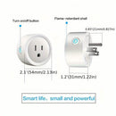 Smart WiFi Plug Outlet Adapter, Works with Alexa & Google, Timer, Voice Control, 2.4GHz Network Home Automation