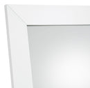 Cadence Tempered Glass Full Length Mirror White High Gloss