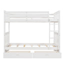 Bunk Bed With Ladders And 2 Storage Drawers by Unique Piece Furniture