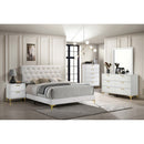 Karena - Rectangular 5 Drawer Chest - White by HouseOfZazla