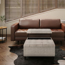 Harrison - Upholstered Coffee Table Storage Ottoman by Unique Piece Furniture