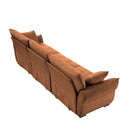 Modern Sofa & Pillows, Textured Cover, High Rebound Cushions by HouseOfZazla