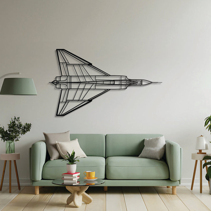 CF-105 Arrow Top Metal Aircraft Wall Art - NCP0166